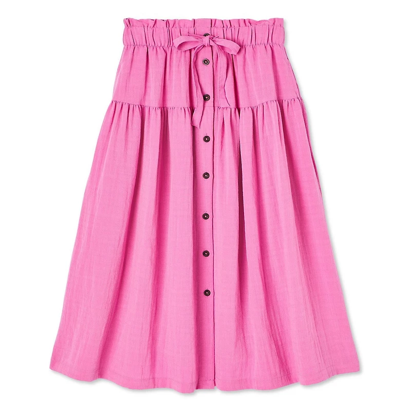 Jupe mi-longue boutonnée à l’avant George pour femmes Tailles TP–TTG