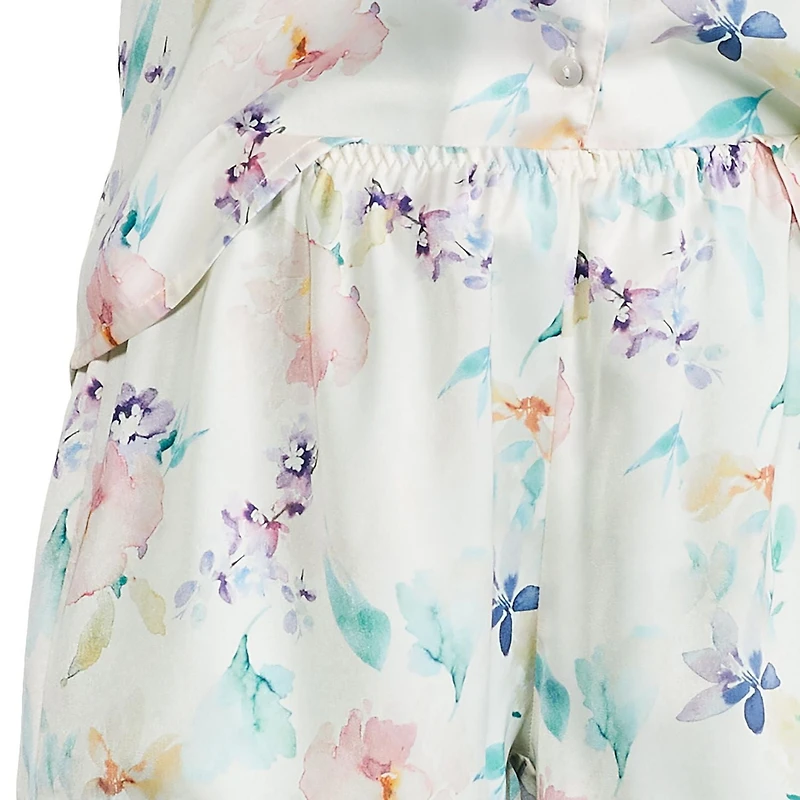 George Women's Satin Pajama 2-Piece Set