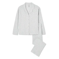 George Women's Notch Collar Pajama 2-Piece Set