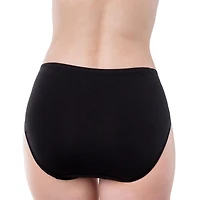 Elita Essentials Women's Cotton Stretch Full High Cut Brief Underwear