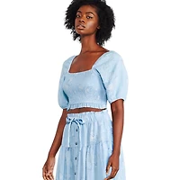 George Women's Smocked Bodice Top