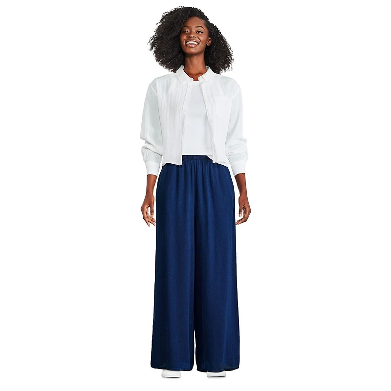 George Women's Wide Leg Pull-On Pant