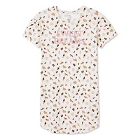 Chemise de nuit à encolure ras du cou George pour femmes