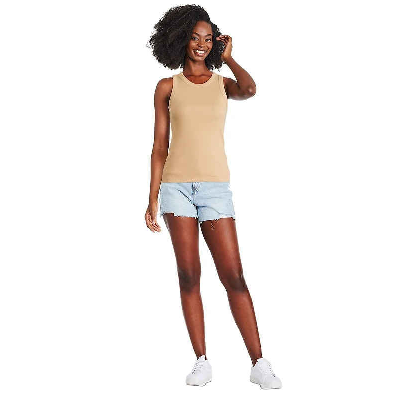 George Women's High Neckline Rib Tank