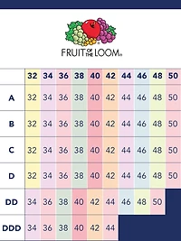 Fruit of the Loom, Built Up Sports Bra, Bra