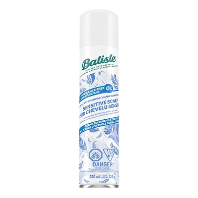 Batiste Sensitive Scalp Unscented Dry Shampoo  200ml, This lightweight formula is developed and suitable for sensitive scalp