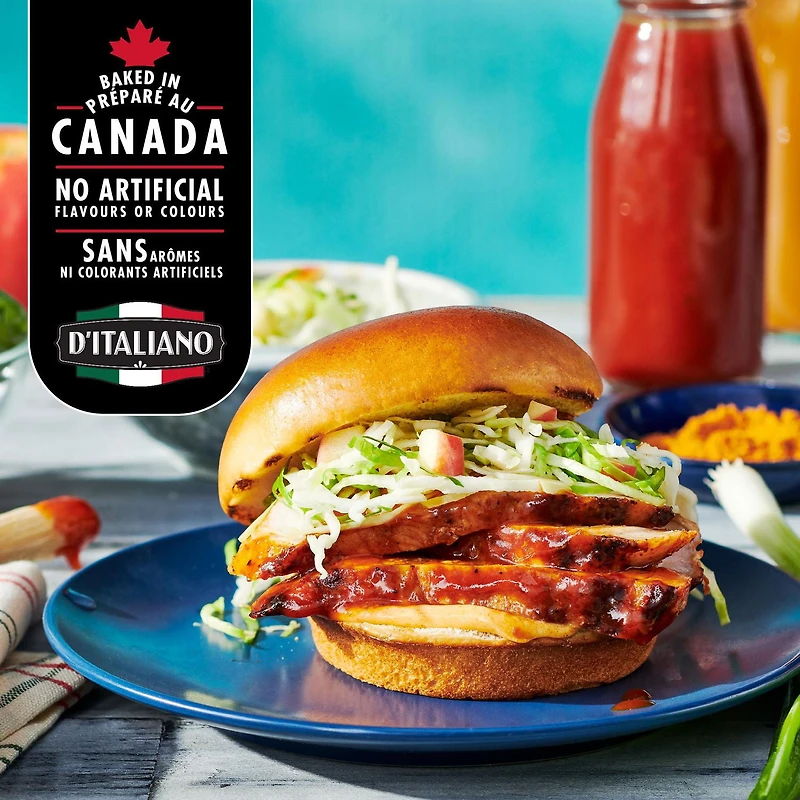 D'Italiano with Gusto!™ Brioche Style hamburger buns, 8pk, 520 g