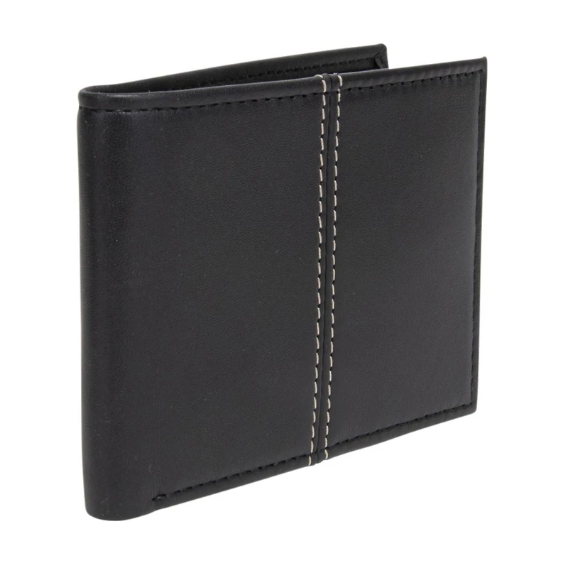 R70 Men's Genuine Slimfold Black Wallet