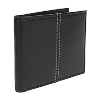 R70 Men's Genuine Slimfold Black Wallet
