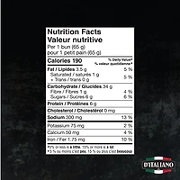 D'Italiano with Gusto!™ Brioche Style hamburger buns, 8pk, 520 g