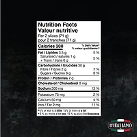 Pain Brizzolio extra moelleux tranché D'Italiano