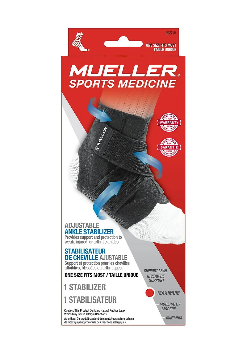 Stabilisateur de cheville réglable, OSFM Stabilisateur de cheville