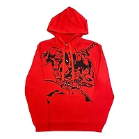 Sweat à capuche à manches longues Deadpool Attack pour homme