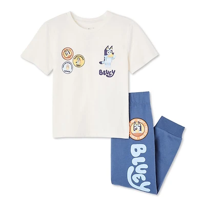 Ensemble 2 pièces avec jogger Bluey pour petits garçons Tailles 2T-5T
