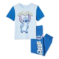 Ensemble 2 pièces avec jogger Stitch Disney pour petits garçons