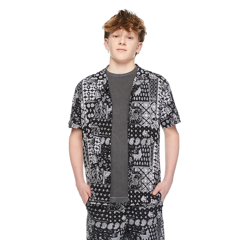 Chemise de vacances à manches courtes Jackson pour garçons