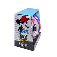 Minnie Mouse Kids Laser Rubber LCD Watch With Bracelet Set