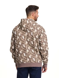 John Deere Men’s Core Logo Pull Over Fleece Hoodie Graphic Camo Print,