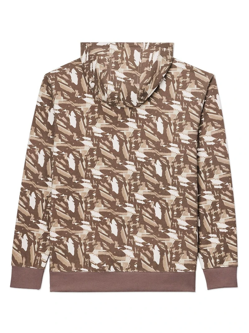 John Deere Men’s Core Logo Pull Over Fleece Hoodie Graphic Camo Print,