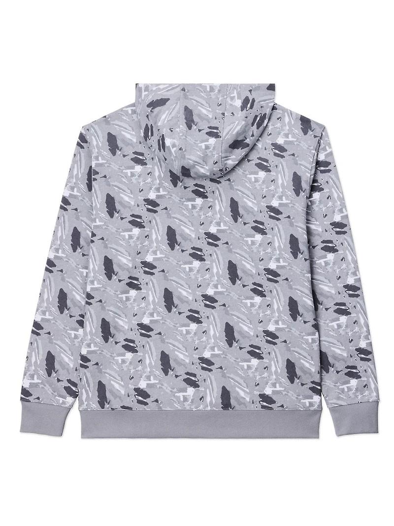 John Deere Sweat à capuche en polaire avec logo Core pour hommes, imprimé camouflage graphique