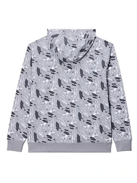 John Deere Sweat à capuche en polaire avec logo Core pour hommes, imprimé camouflage graphique