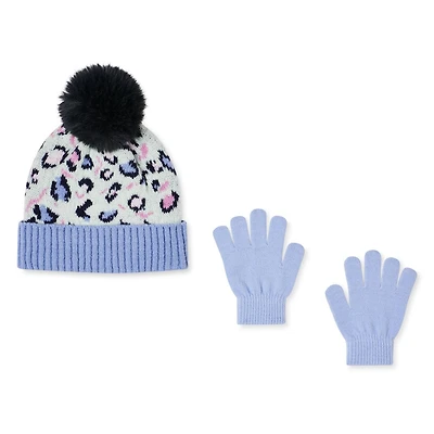 Ensemble 2 pièces tuque et gants George pour petites filles