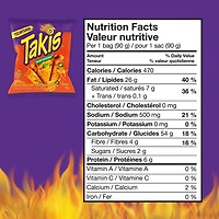 Croustilles de tortilla roulées TAKISᴹᴰ Xplosion, saveur de nachos piquants et de fromage 90 g