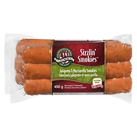 Jalapeno Motza Sizzlin' Smokies de Grimm's 450g (6 fumées par paquet)