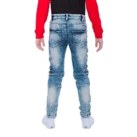 Garçon Mini Pop Jeans Style Urbain Bleu Denim Enfants