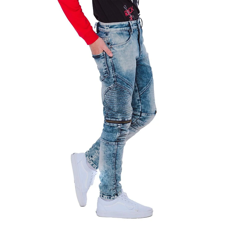Garçon Mini Pop Jeans Style Urbain Bleu Denim Enfants