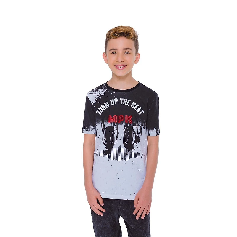 Garçon Mini Pop T-shirt Turn Up The Beat pour enfant