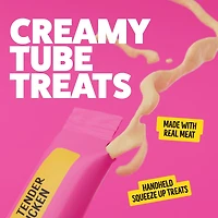 BONKERS Licky Tubes, Chicken Flavor, Wet Lickable Tube Cat Snacks, Treats for Cats, 4 Piece Pouch, Licky Tubes Wet Cat Treats Chicken Recipe 4 Pack