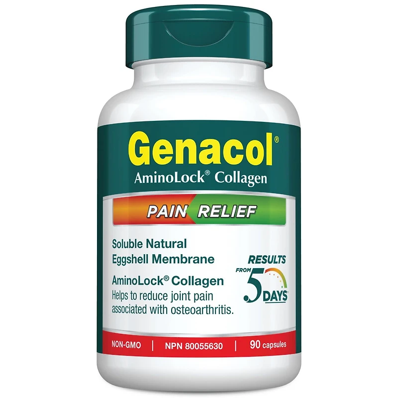 Genacol® Pain Relief with AminoLock Collagen and Natural Eggshell Membrane, 90 capsules