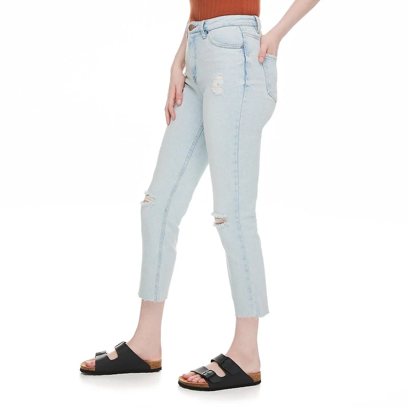 No Boundaries Women's Slim Crop Straight Pant