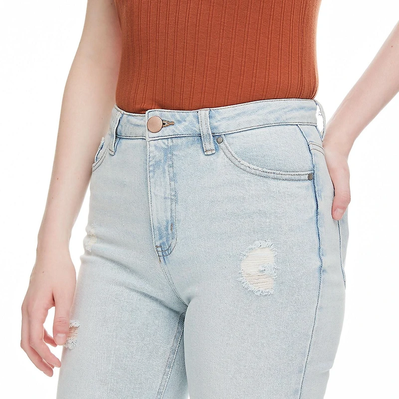 No Boundaries Women's Slim Crop Straight Pant