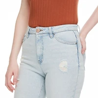 No Boundaries Women's Slim Crop Straight Pant