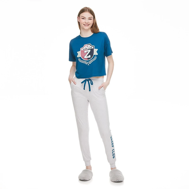 No Boundaries Women's Tee and Jogger 2-Piece Set, Sizes XS-XXL