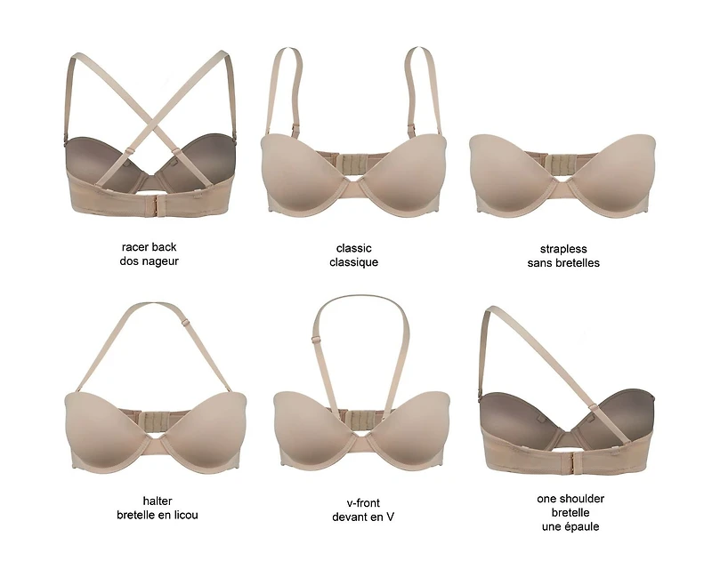 Soutien-gorge t-shirt sans bretelles George Tailles offertes : A34 à D36