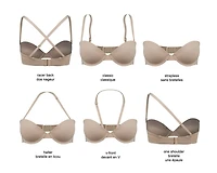 Soutien-gorge t-shirt sans bretelles George Tailles offertes : A34 à D36