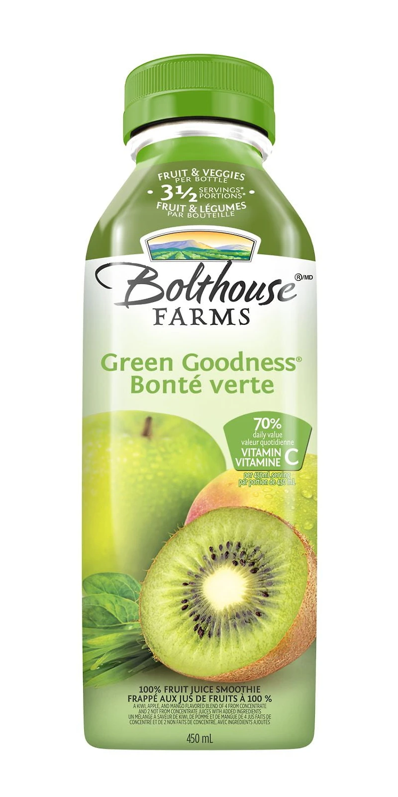 Frappé aux jus de fruit Bonté Verte de Bolthouse Farms 450 ml