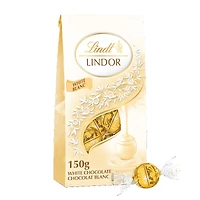 Truffes LINDOR au chocolat blanc de Lindt – Sachet (150 g) Sachet 150g