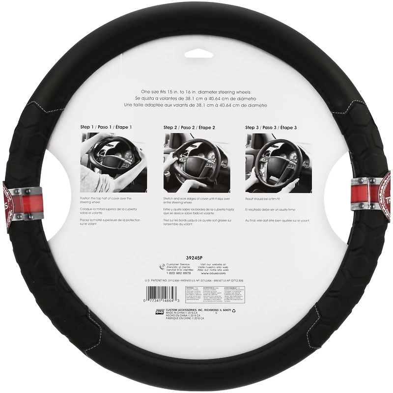 Truck Tuff Heavy Duty Truck Sized Steering Wheel Cover, Heavy Duty Truck Sized Steering Wheel Cover