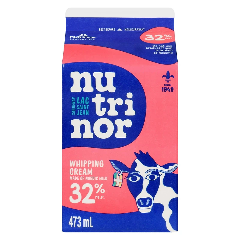 473ML Crème à Fouetter 32 %