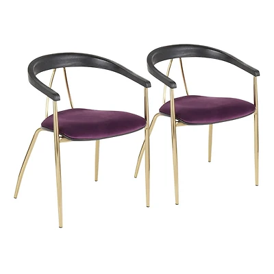 Chaise de table glamour Vanessa de LumiSource