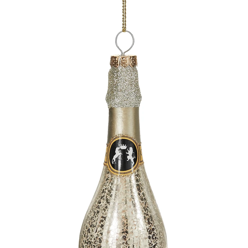 Paquet de 2 décorations en forme de bouteilles de champagne Fraîche FRAICHE EX ORNEMENT NOEL 2 UN