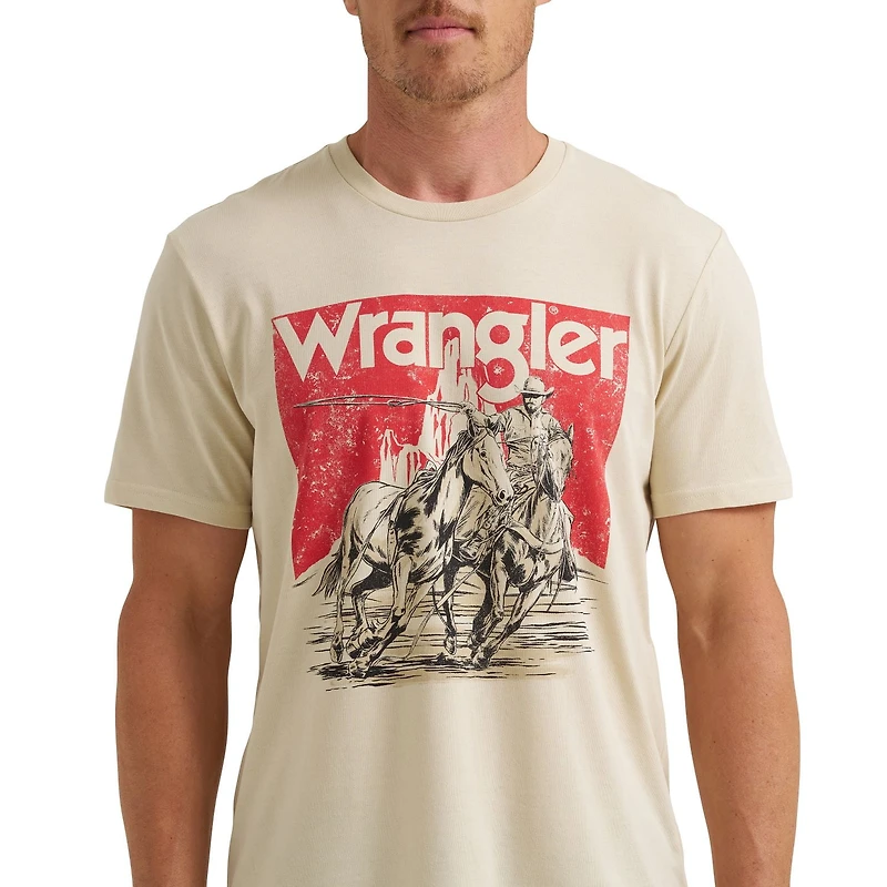 Wrangler® Men's Graphic Short Sleeve Tee Shirt, WRANGLER WRG RODEO TEE