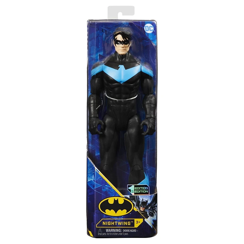 Batman, Figurine articulée Nightwing de 30 cm (costume bleu), pour les enfants à partir de 3 ans