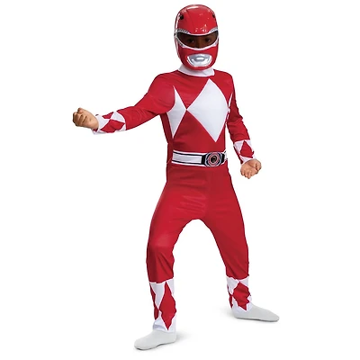 Child Boys Power Rangers - Mighty Morphin Red Ranger Classic Costume