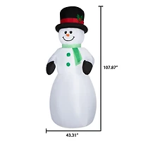 Bonhomme de neige géant gonflable de Noël