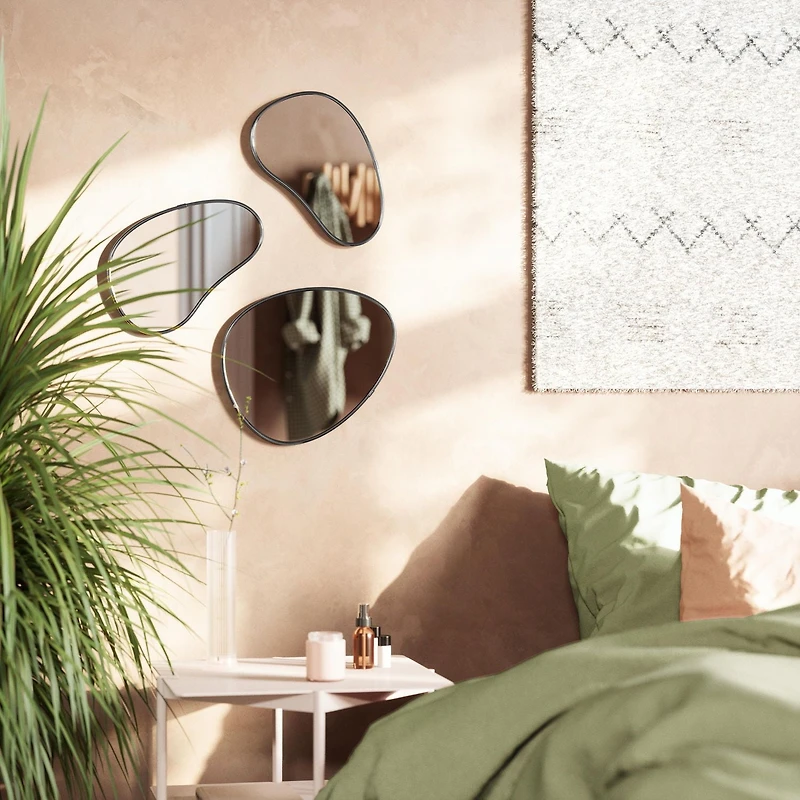 Umbra Hubba Pebble Mirrors, Set of 3
